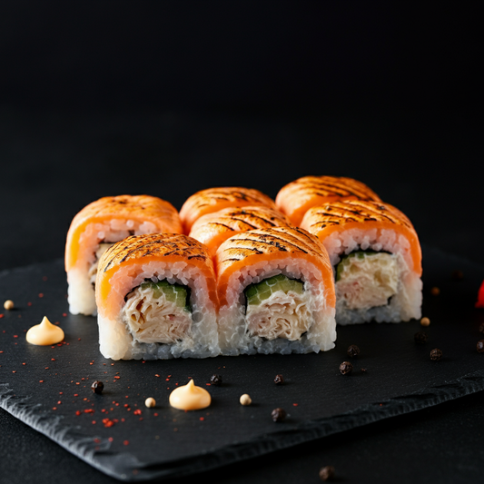 Black Pepper Salmon Roll